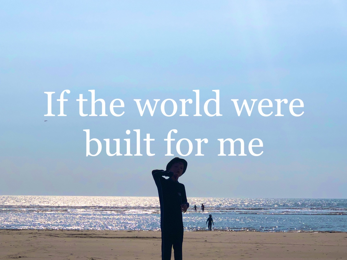 If the world were built for me